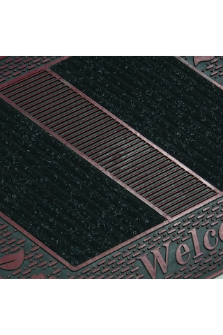 Welcome Yazılı Toz Tutma Özellikli Kauçuk Kapı Önü Paspası (507925237)