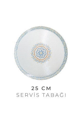 Kitchen Life 12 Parça 4 Kişilik Mosaik Porselen Yemek Takımı - New Bone Yemek Seti