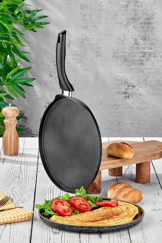 Taç Eva Granit Krep Tavası 28 Cm Tac-8032 Siyah