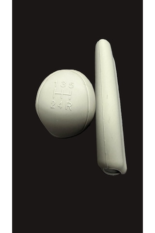 Oto Araç Bej Silikon El Freni Ve Manuel Vites Topuzu Kılıfı 5 Vit Diğer