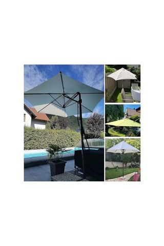 Dış Veranda Şemsiyesi İçin Kumaş Örtü, 6/8 Çubuk Yedek, Pazar Masa Şemsiyesi İçin Yedek Kumaş Sarı, 8 Çubuk/270 Cm 8,8 Ft Diğer