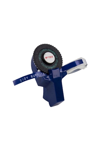 Motex Mavi-3D Kabartma Yazı Yazma ve Etiketleme Makinası +1 Siyah Şerit