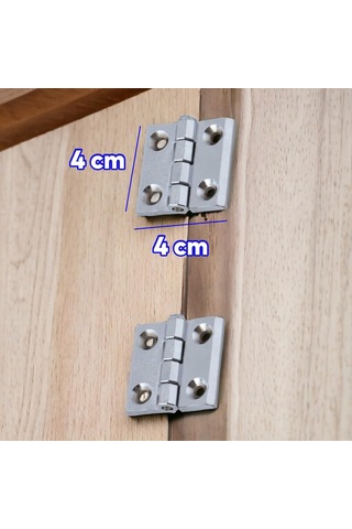 Dekoratif Mobilya Pencere Kapı Duşakabin Mini Dolap Menteşesi Yaprak Menteşe Krom 40 X 40 Mm 2 Adet Diğer