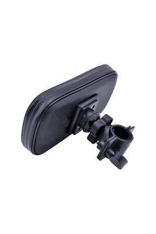 Samdoo Bisiklet İçin Su Geçirmez Telefon Kılıfı Ve 360 Dönen Tutucu - 6.3 İnç Telefonlar İçin Siyah Paket Kılıf + Tutucu + Renkli Kutu Siyah