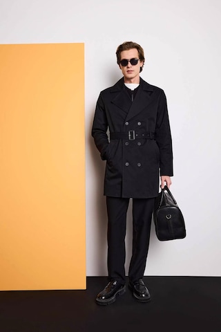 Defacto Slim Fit Astarlı Düğmeli Parka D5528ax26spbk27 Siyah-bk27