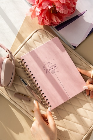A5 Spiralli Süresiz Planlayıcı Ajanda - Pembe Pembe
