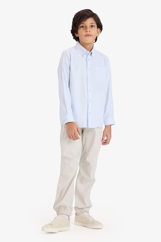 Defacto Erkek Çocuk Polo Yaka Oxford Uzun Kollu Basic Düz Gömlek W3215a626spbe61 Mavi-be61