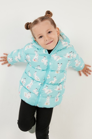 Lela Ekstra Dolgulu Içi Yumuşak Polarlı Kapüşonlu Şişme Kız Çocuk Mont 5763007 Mint