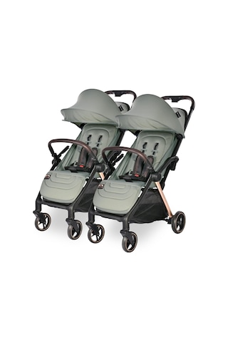 Lorelli Loret Otomatik Katlanan Kabin Boy & İkiz Bebek Arabası - Green
