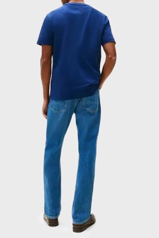 Tommyhilfiger Regular Fit Bisiklet Yaka Logolu Erkek T Shirt Lacivert