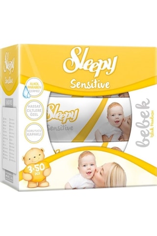 Sleepy Sensitive Islak Havlu 50 Yaprak 36'lı Set Tekli