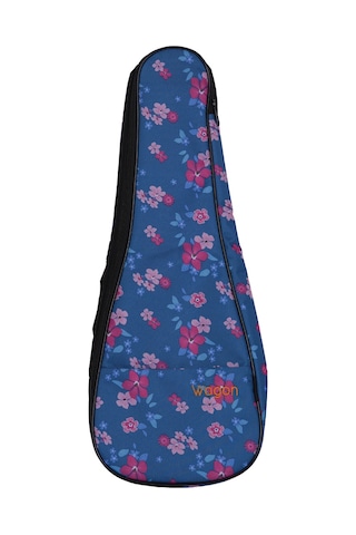Wagon 03 Serisi Soprano Ukulele Çantası - Hibiskus Mavi