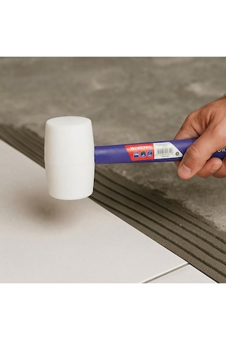 Lexroo Wp241040 57mm 450gr Pvc Pp Saplı Beyaz Kauçuk Tokmak