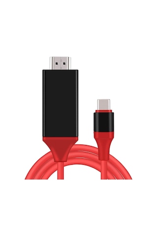 Usb C - Hdmı Kablosu 1,8 M 4k, Usb-c Hdmı Adaptörü Macbook Pro, İpad Air, Chromebook, Surface Book, Galaxy S20 S22 Ve Daha Fazlası İçin Hdmı Usbc Konnektörü 0