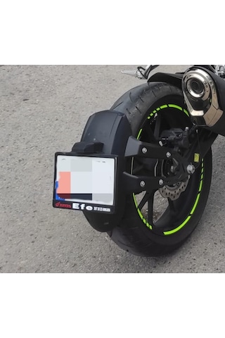 Honda CB250R Uyumlu Sıyırıcı Üzeri Işıklı Plakalık