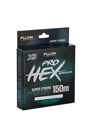 Fujin Pro Hex 8x 150mt. Moss Green İp Misina 0.16 MM