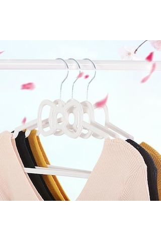 Novahub 10 Adet Mavi Ilmek Kız Askısı, Anti-skid Plastik, Döner Kanca, Space Saver, Çocuk Ve Yetişkin İçin, Ev Yurdu Kullanımı Mavi