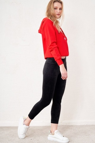 Mom'S Lap Kadın Kadife Kışlık Likralı Taytlacivertm Lacivert