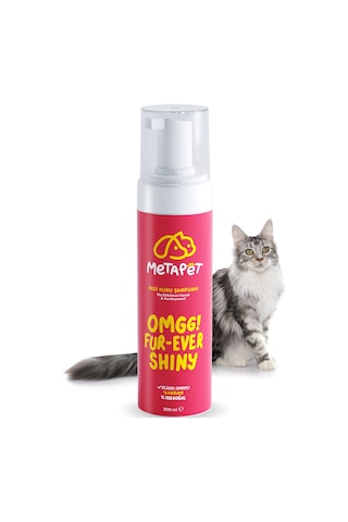 Metapet Kedi Tüy Dökülmesi Karşıtı Kuru Köpük Şampuan E Vitaminli 200 ML