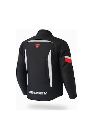 Prosev Ce2150 4 Mevsim Motosiklet Montu Siyah-kırmızı Motorcu Mont