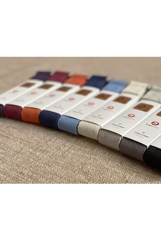 İyogasports Yoga Kemeri: %100 Organik Doğal Pamuk Mavi