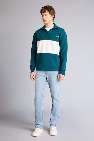 Defacto Boxy Fıt Polo Yaka Sweatshirt H5225ax26spgn246 Yeşil-gn246