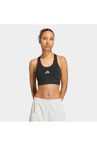 Adidas Adi365 Running Cepli Orta Destekli Kadın Siyah Antrenman Bra Ka2797