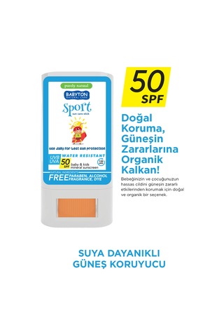 Suya Dayanıklı Doğal Güneş Stick Spf 50