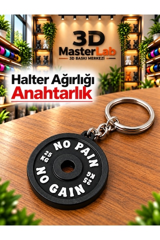 Halter Ağırlığı Figür Anahtarlık