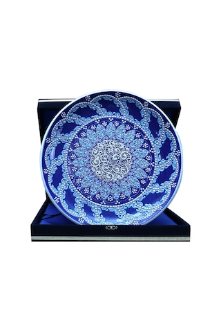 E38 El İşçiliği Çini Tabak - 30 Cm - 6522