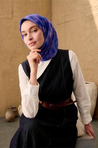 Silk Home Soft Eşarp 73098 Mor, Eflatun - 11