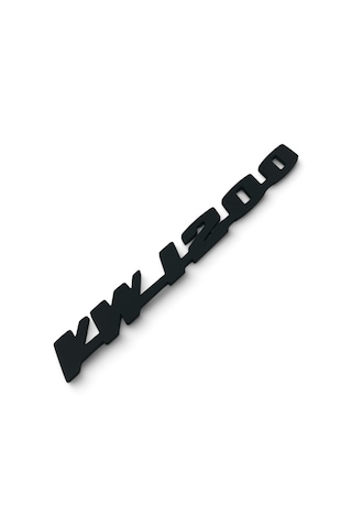 Vw1200 Bagaj Yazısı Beetle Yazı Logo Arma Amblem Mat Siyah 3d Plastik 0