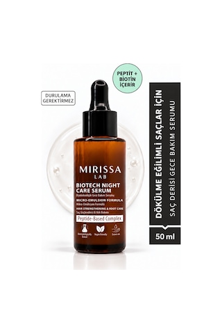 Mirissa Lab Saç Dökülmesi Karşıtı Çoklu Peptit Biotin Kompleksi Hassas Saç Derisi Serumu 50 Ml