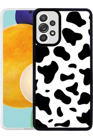 Zore Galaxy Uyumlu A72 Kılıf M-fit Desenli Kapak - Cow No1 Cow No1