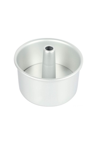 Maiyame 8 İnç Gümüş Renkli Alüminyum Yuvarlak Boş Tahta Kek Kalıbı Tek Parça Gümüş