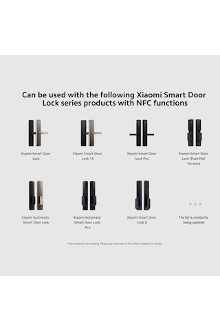 Sones Xiaomi Akıllı Kapı Kilidi Nfc Kart Global Sürümü