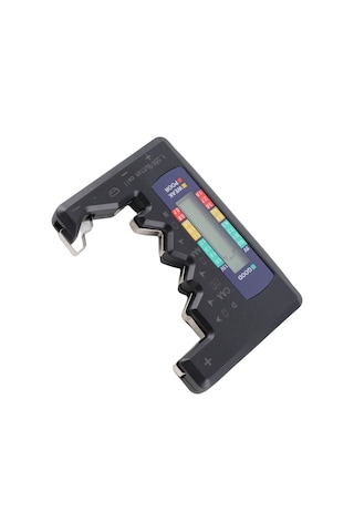 Vkemall Siyah Dijital Pil Test Cihazı - C/d/9v/aa/aaa/1.5v Li-pil Göstergesi, Lcd Ekranlı Pil Gücü Tespit Aleti