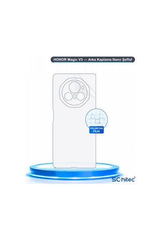 Schitec Honor Magic V3 Uyumlu Arka Yüzey Hidrojel Koruyucu Film 90937362