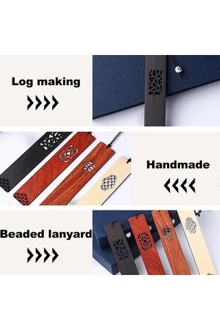 Ahşap Kitap Ayraçları, El Yapımı, Mezuniyet Hediyesi