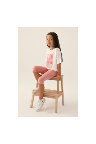 U.S. Polo Assn. U.s. Polo Assn. Lisanslı Flower Krem Kız Çocuk Kapri Takım Bej