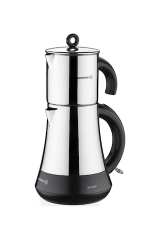 Korkmaz Hasbahçe Elektrikli Çaydanlık Parlak-siyah