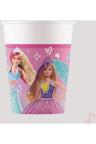 Barbie Fantasy Karton Bardak - 8 Adet
