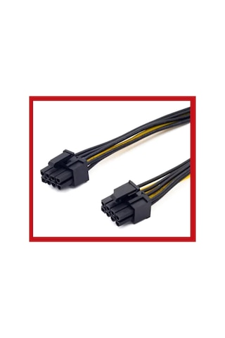 8 Pin Kablo Ekran Kartı Power Çoklayıcı Kablo 18Awg Pci-E Molex