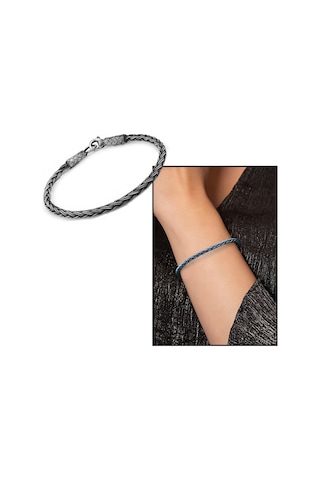 El İşçiliği Thick Foxtail Tasarım 1000 Ayar Gümüş Kazaz Kadın Bil