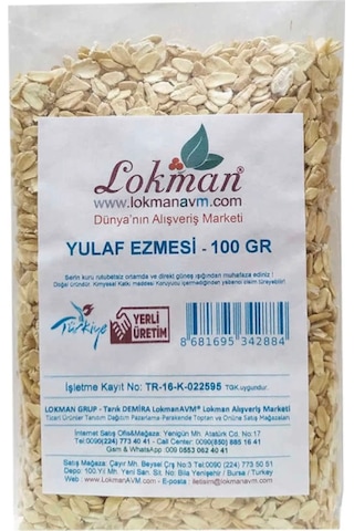 Lokman Yulaf Ezmesi 100 G