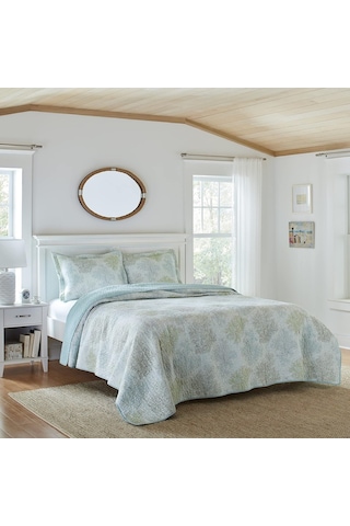Laura Ashley Saltwater Çift Taraflı Nevresim Takımı %100 Pamuk, Tek Kişilik, Yumuşak Ve Konforlu Renkli 170 X 220 Cm