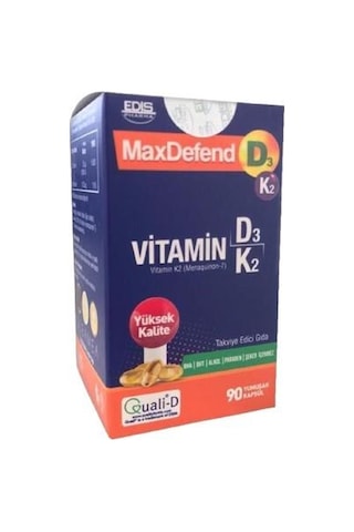 Maxdefend D3 K2 90 Kapsül Maxdefend D3 K2 90 Kapsül
