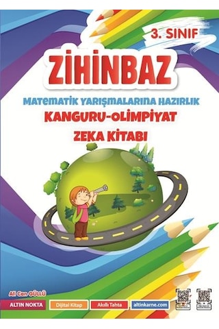 Altın Nokta Yayınları 2-3-4. Sınıf Zihinbaz Matematik Yarışmalarına Hazırlık Kanguru - Olimpiyat Zeka Kitabı 3 Kitap