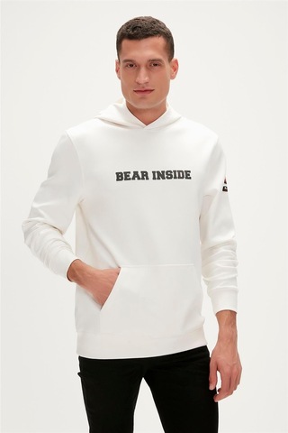 Bad Bear Arthur Hoodie Erkek Sweatshirt-27704-beyaz