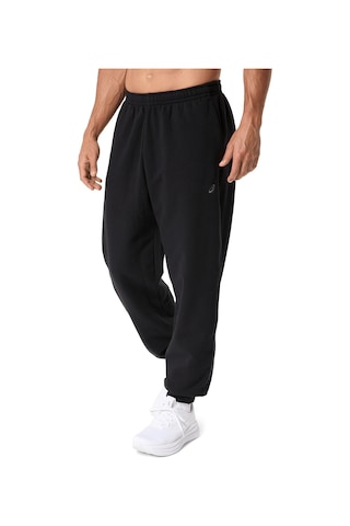 Asics Fleece Relaxed Erkek Siyah Koşu Eşofman Altı 2031f336-001